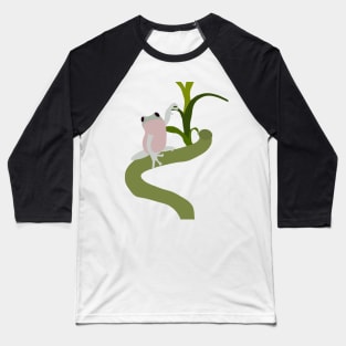 Frog on a flower Baseball T-Shirt